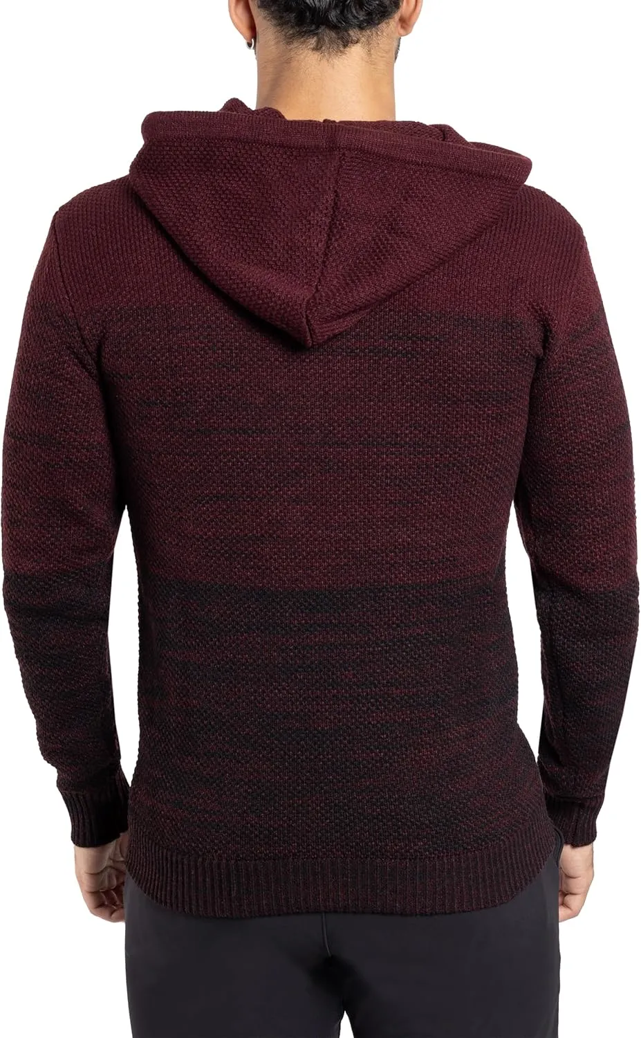 X RAY Mens Fashion Hoodies Pullover Sweater, Casual Knit Color Block Slim Fit Hoodies for Men