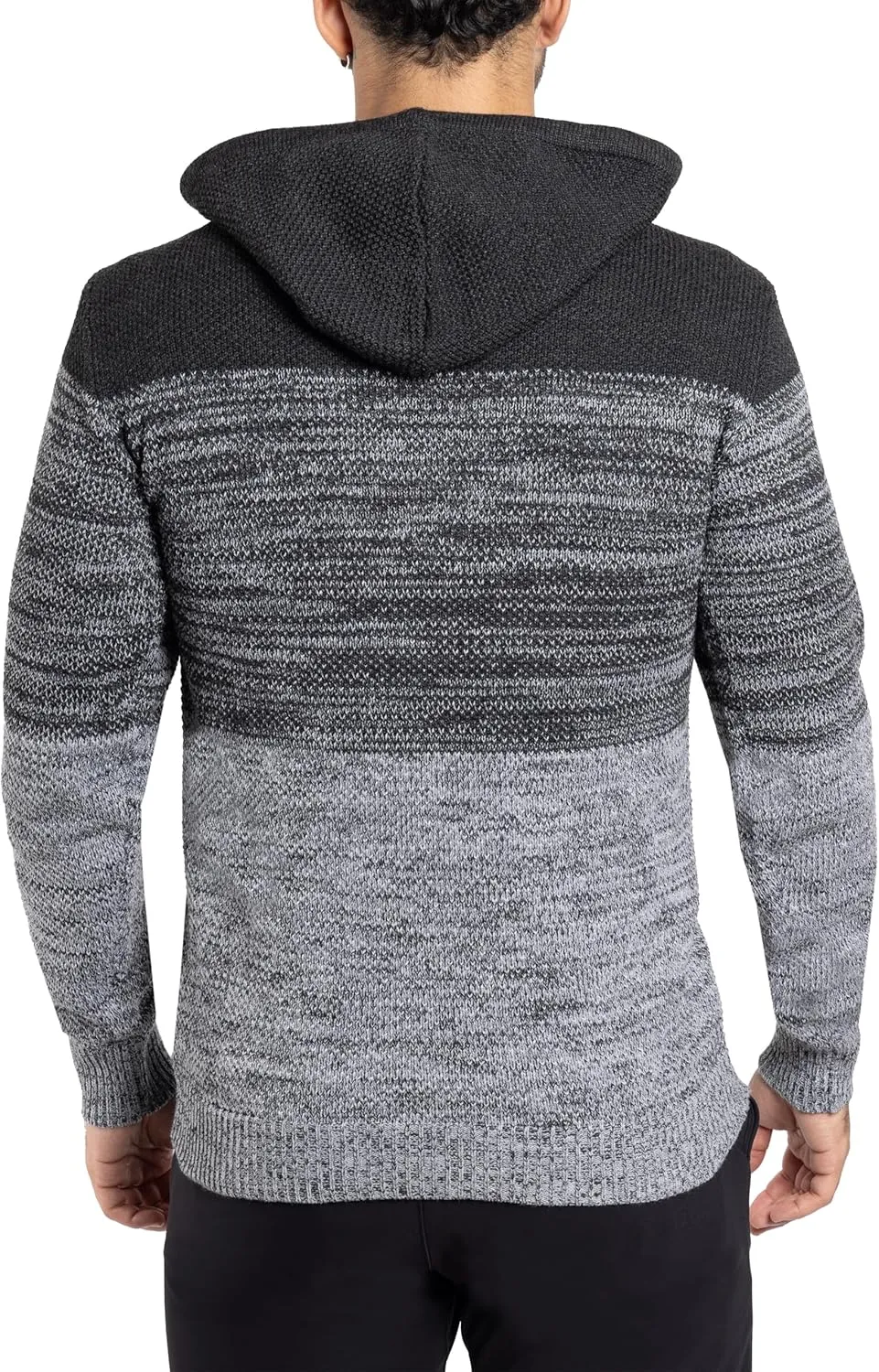 X RAY Mens Fashion Hoodies Pullover Sweater, Casual Knit Color Block Slim Fit Hoodies for Men