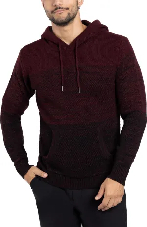 X RAY Mens Fashion Hoodies Pullover Sweater, Casual Knit Color Block Slim Fit Hoodies for Men