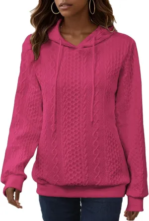 YeGine Womens Hoodies Oversized Hooded Sweatshirt Casual Long Sleeve Drawstring Pullover Tops