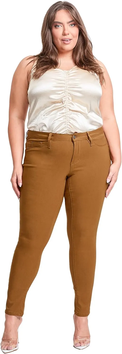 YMI Women's Hyperstretch Skinny Work Casual Mid-Rise Pants-P748931am